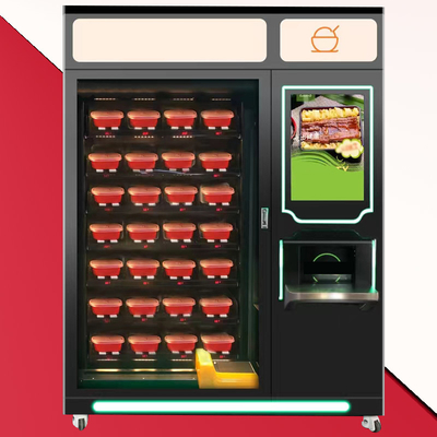Tam Otomatik Pizza Otomatı Isıtma Sıcak Yemek Sağlayabilir Otomatik Endüstriyel Makine